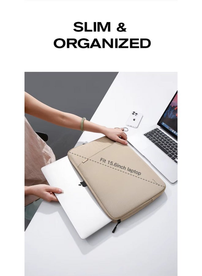 Bange 6801D Beige New Protective Water Resistant 15.6 Inch Laptop Sleeve - Image 4